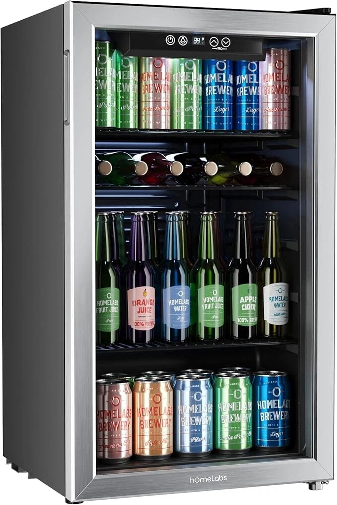 hOmeLabs HME030065N 3.2 Cubic Feet Beverage Cooler